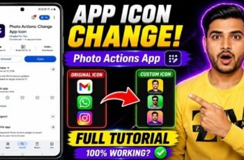 Photo Actions Change App Icon